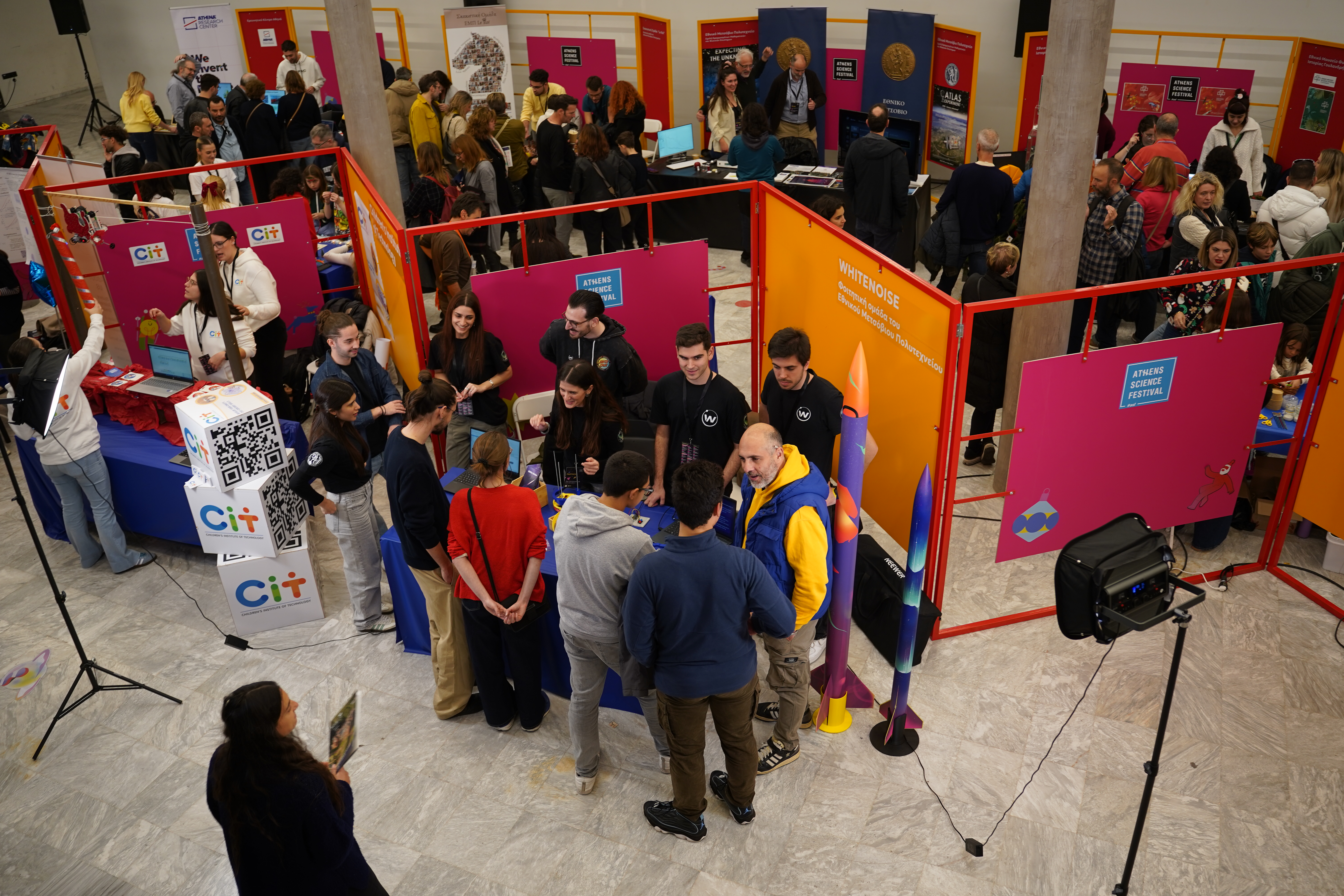  Athens Science Festival panoramic view of our team's stand